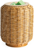 ETC. Illumination Fragrance Warmer- Light-Up Warmer for Warming Scented Candle Wax Melts and Tarts or to Freshen Room, Wicker