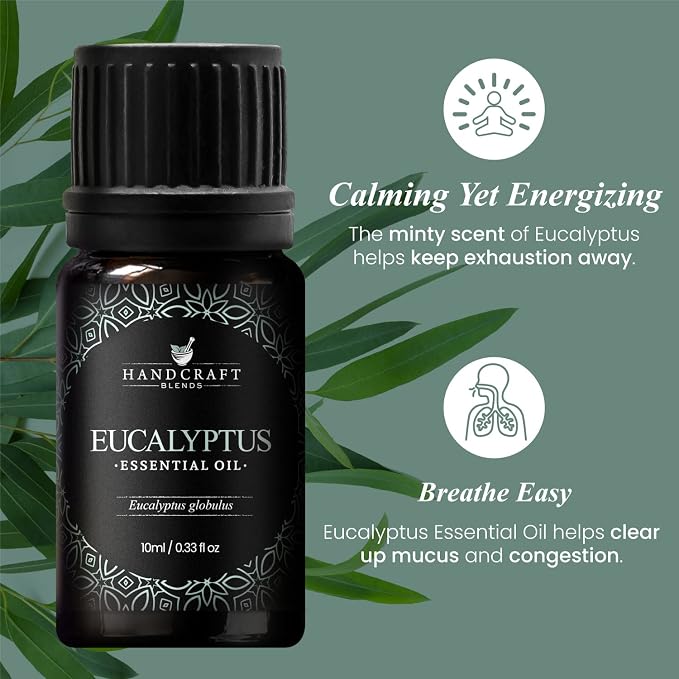 Eucalyptus Essential Oil – 0.33 Fl Oz – 100% Pure and Natural – Premium Grade Essential Oil for Diffuser and, alternate