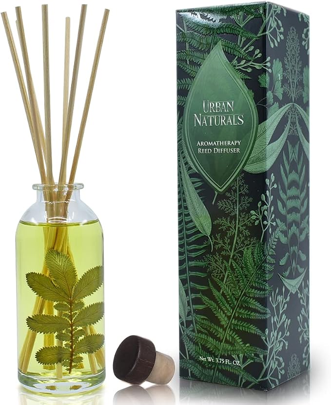 Eucalyptus Sage Reed Diffuser Oil Gift Set | Eucalyptus, Sage, Mint, Lime & Cedarwood Essential Oils| Soothing & Relaxing