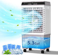 Evaporative Air Cooler, 1800CFM Windowless Air Conditioner Portable for Large Room Commercial Garage Outdoor, 3 In 1 Swamp