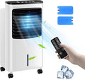 Evaporative Air Cooler, 3-in-1 Cooling Fan with Remote Control, 3-Mode, 3-Speed, 7.5H Timer Function, Portable