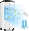 Evaporative Air Cooler, 3-in-1 Quiet Swamp Cooler with Remote Control, 70° Oscillation, 4 Modes, 12H Timer, 3.5L Water Tank