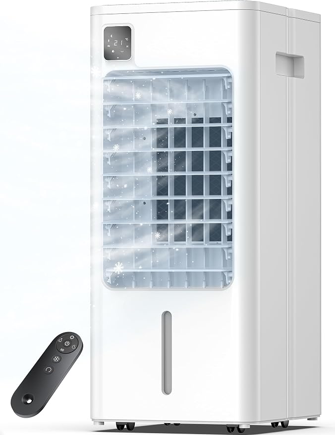 Evaporative Air Cooler - 4 in White.