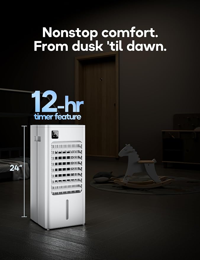 Evaporative Air Cooler - 4 in White., alternate view 7