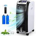 Evaporative Cooler, 4-in-1 Cooling, Fan, Humidifier and Anion, with 3 Wind Modes, 3 Speeds, 7.5H Timer, Portable air cooler