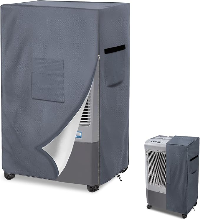 Evaporative Cooler Cover for MC37M MC37V Evaporative Cooler,Outdoor Heavy Duty 600D Waterproof Swamp Cooler