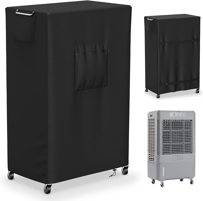 Evaporative Cooler Cover for MC61M/MC61V 5300CFM,Outdoor Heavy Duty Waterproof Swamp Cooler Covers for AC Unit