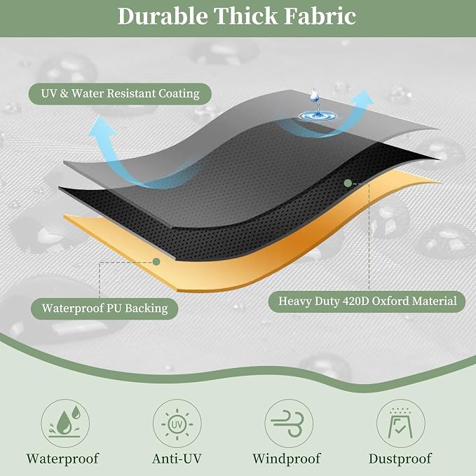 Evaporative Cooler Cover for MC61M/MC61V 5300CFM,Outdoor Heavy Duty Waterproof Swamp Cooler Covers for AC Unit