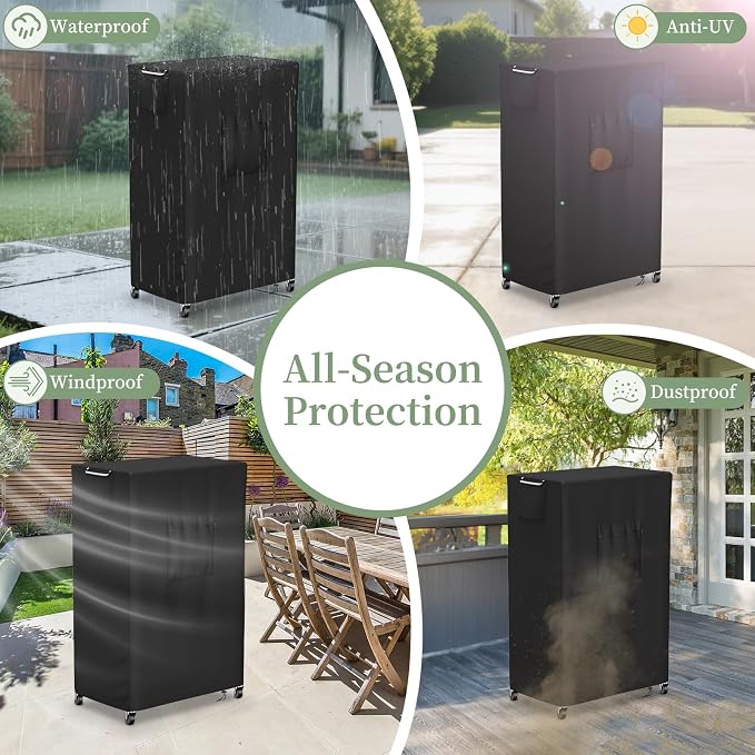 Evaporative Cooler Cover for MC61M/MC61V 5300CFM,Outdoor Heavy Duty Waterproof Swamp Cooler Covers for AC Unit