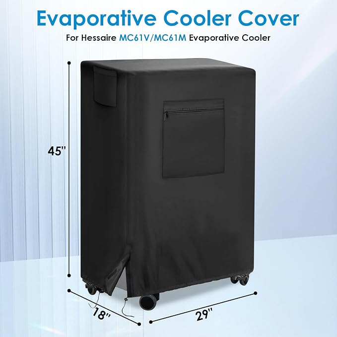 Evaporative Cooler Cover for MC61V/ 5300 CFM MC61M Portable Evaporative Cooler, Waterproof Swamp Cooler Cover