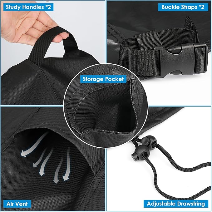 Evaporative Cooler Cover for MC61V/ 5300 CFM MC61M Portable Evaporative Cooler, Waterproof Swamp Cooler Cover