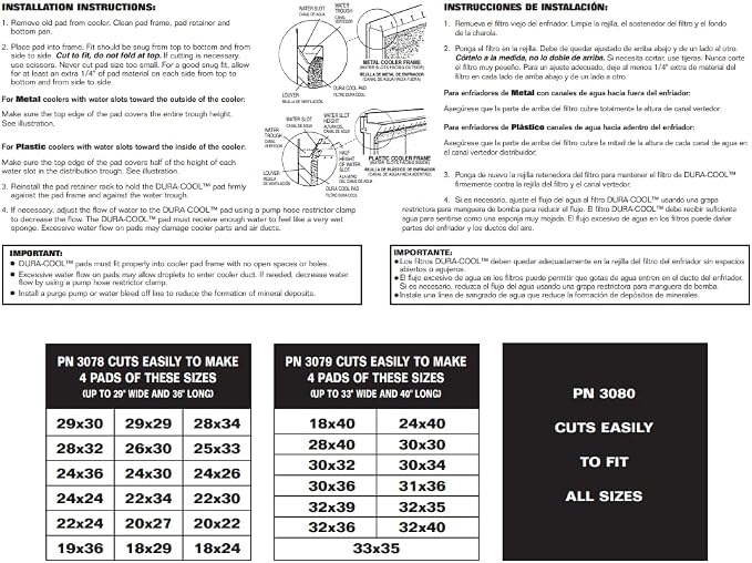 Evaporator Cooler (Swamp Cooler) Dura-Cool Cooler Pad Rolls, 33" x 160", 3079, alternate product view 4