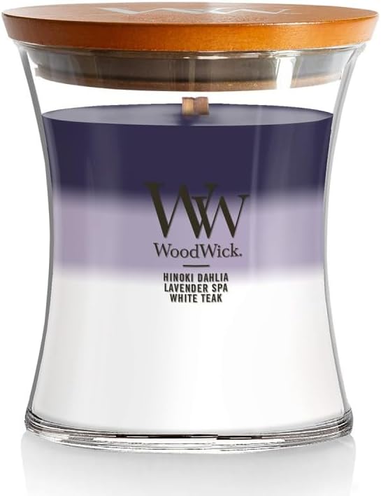 Evening Luxe Scented Medium Hourglass, Crackles at it Burns, Perfect for gifting, 9.7oz, product image