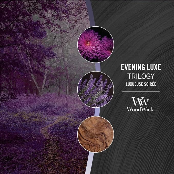 Evening Luxe Scented Medium Hourglass, Crackles at it Burns, Perfect for gifting, 9.7oz, alternate product view 4