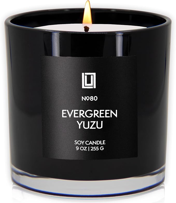 | Evergreen Yuzu | Luxury Scented Soy Jar Candle | Hand Poured in The USA | Highly Scented & Long Lasting (9, alternate