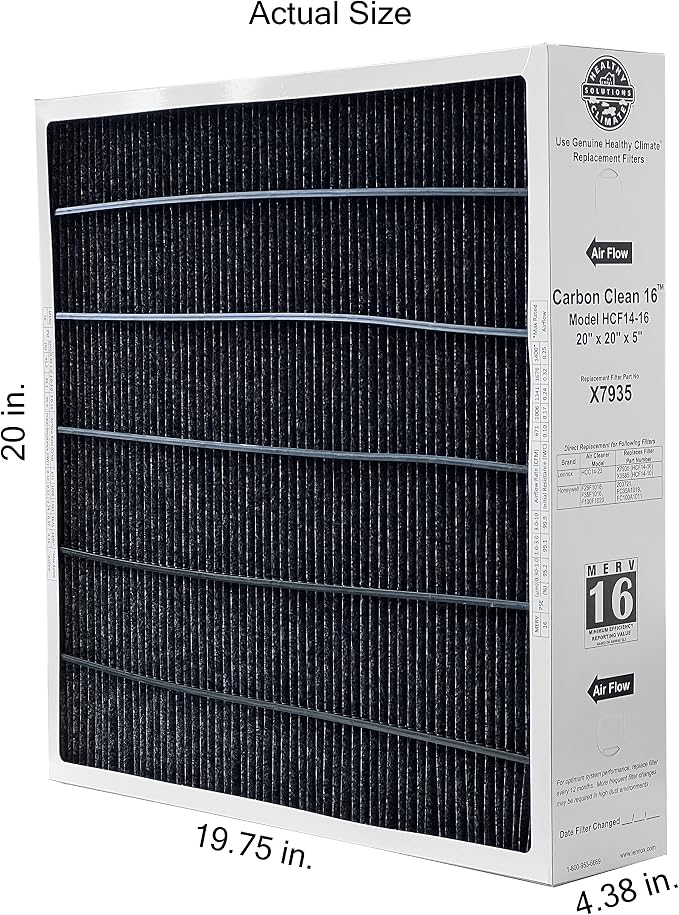 everyday comfort Climate X7935 20x20x5 everyday comfort Climate Carbon-Clean MERV 16 Filter Bundle with Same Day, alternate