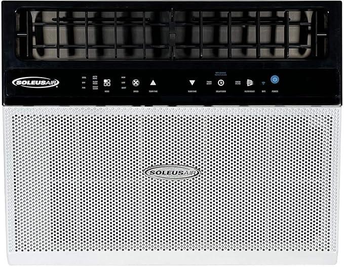 Exclusive 8,000 BTU First Ever Over The Windows Sill Air Conditioner Top Safety Class and Whisper Quiet, Clear Window View