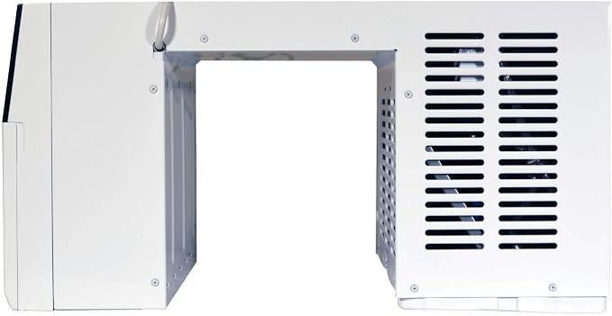 Exclusive 8,000 BTU First Ever Over The Windows Sill Air Conditioner Top Safety Class and Whisper Quiet, Clear Window View