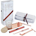 Exquisite Candle Accessories Tool Pack Bag, Rechargeable Electric Lighter, Wick Trimmer, Dipper, Snuffer and