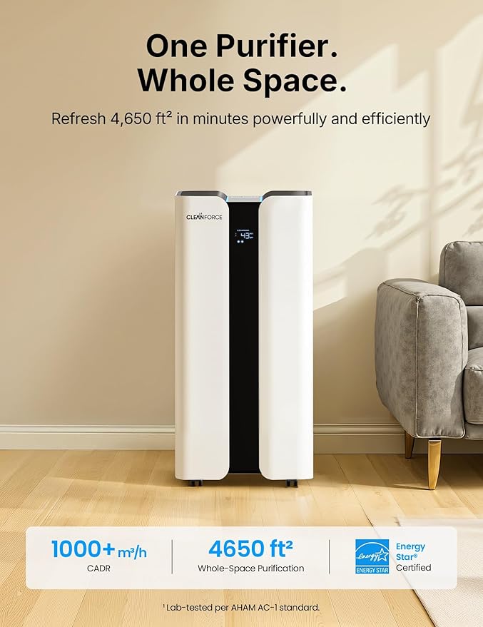 Extra Large Air Purifier for Home Large Room,H13 HEPA Air Purifier with Carbon,Covers 3000ft2, alternate product view 2