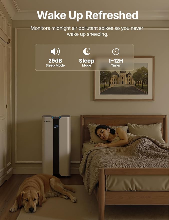 Extra Large Air Purifier for Home Large Room,H13 HEPA Air Purifier with Carbon,Covers 3000ft2, alternate product view 8