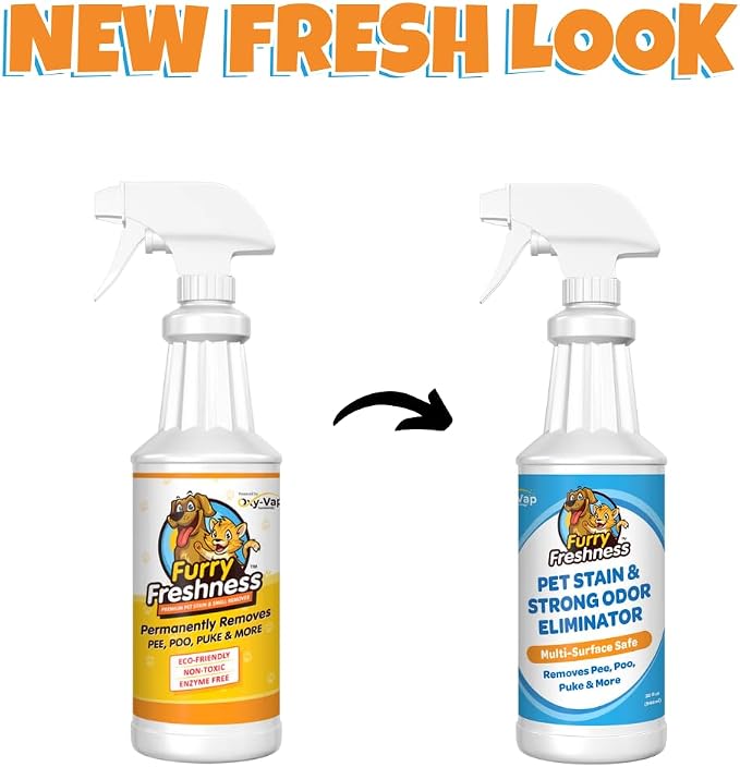 Extra Strength Cat or Dog Pee Stain & Permanent Odor Remover + Smell Eliminator -Removes Stains from Pets & Kids Including