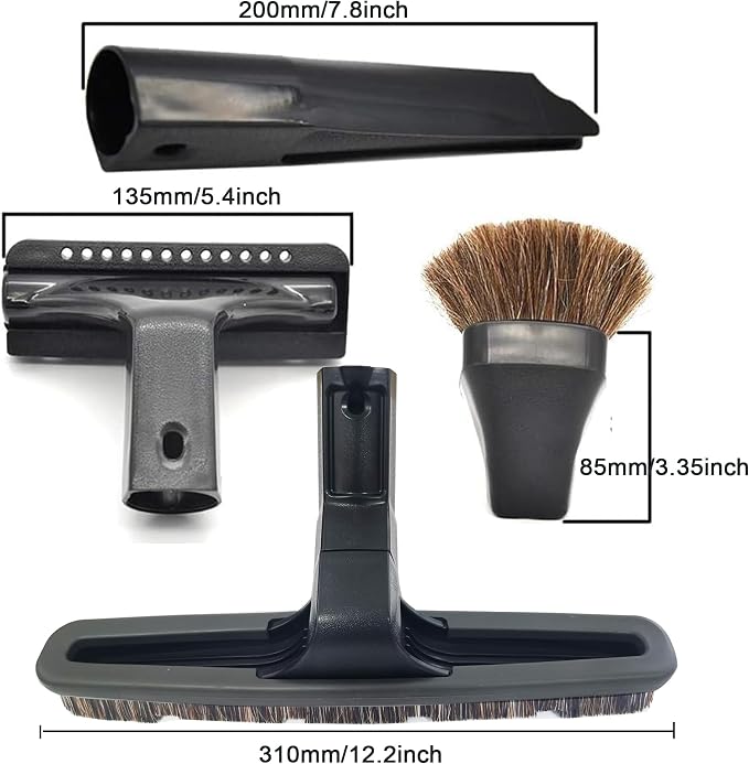 4Pcs Vacuum Attachments Compatible with Rainbow Cleaner Vacuum Horsehair Brush,Dusting Floor Brush Tools,Cleaning
