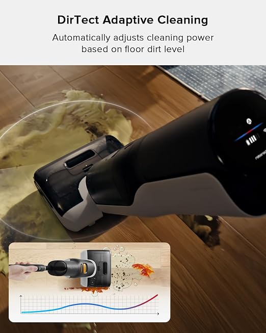 F25 BX Wet Dry Vacuum Cleaner, Cordless Vacuum Mop All in One with 20000Pa, 194°F Hot Air Flash Drying & Self Cleaning