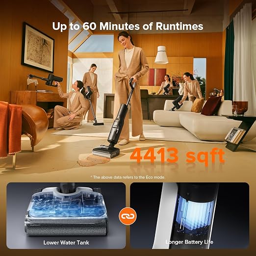 F25 Combo Cordless Wet Dry Vacuum Cleaner, 5-in-1 Stick Vacuum Mop with 180° Lie-Flat, alternate product view 5