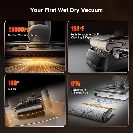 F25 GT Set Wet Dry Vacuum Mop, Wet Dry Vacuum Cleaner Cordless, 20000Pa Floor Cleaner Machine for Tile Hard Floor, alternate