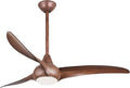 F844-DK, Light Wave 52" Ceiling Fan with LED Light Kit, Distressed Koa Finish, product image