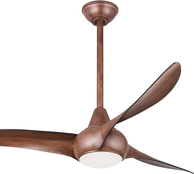 F844-DK, Light Wave 52" Ceiling Fan with LED Light Kit, Distressed Koa Finish, alternate product view 2