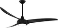 F848-CL Light Wave 65" Ceiling Fan with LED Light and Remote Control in Coal Finish, product image