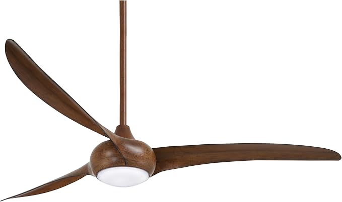 F848-DK Light Wave 65" Ceiling Fan with LED Light and Remote Control in Distressed Koa Finish, product image