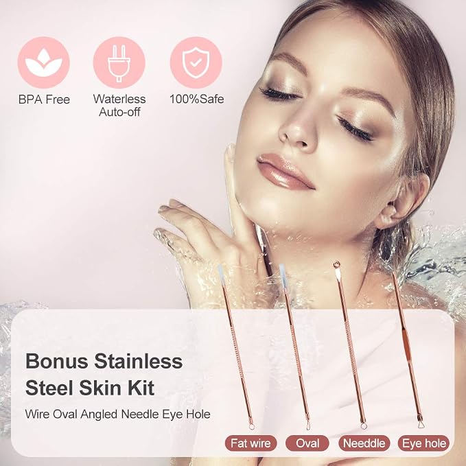 Facial Steamer, Nano Ionic Face Steamer for Home, 100ML Warm Mist Humidifier for Women Moisturizing, alternate product view 4