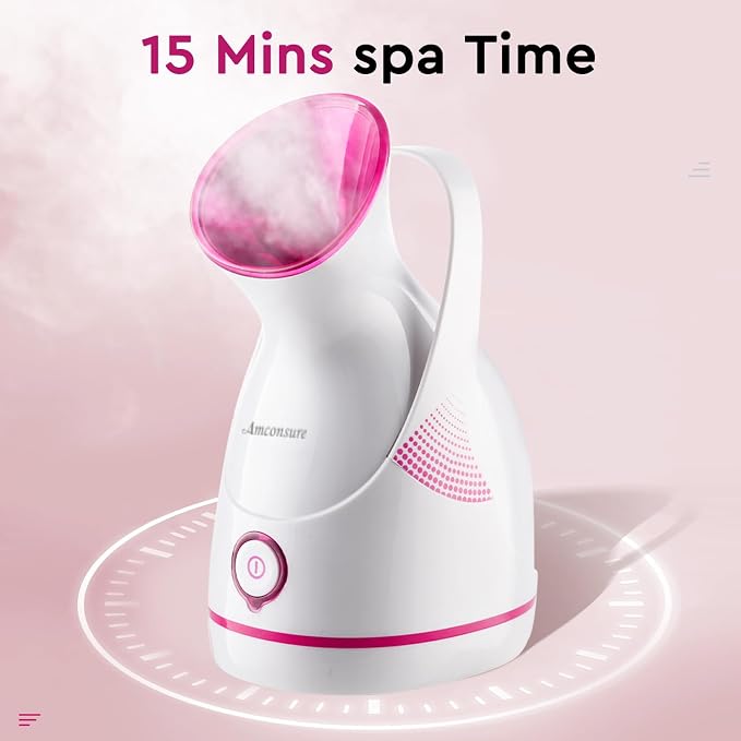 Facial Steamer - Nano Ionic Face Steamer Warm Mist Steamer for Home Sauna SPA, alternate product view 8
