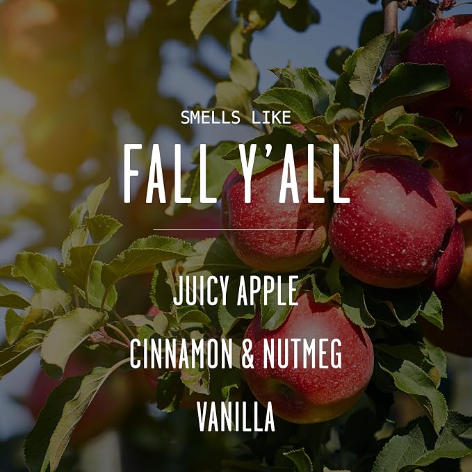 Fall Reed Diffusers for Home Set, Fall Diffuser -It's Fall Y'all! w/Apple, Cinnamon & Nutmeg I Infused w/Essential Oils I