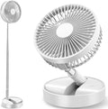 Fan Collapsible for Traveling Foldaway Rechargeable Portable Folding Travel Fans Portable Pedestal Standing Fan Foldable