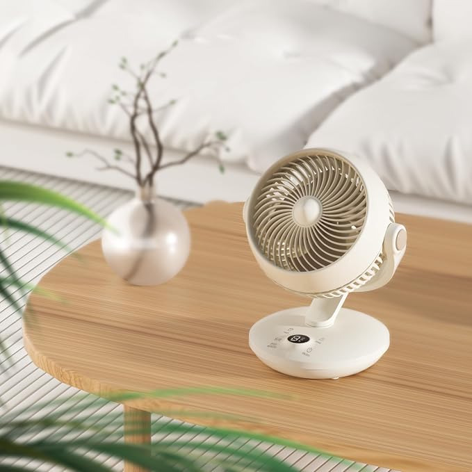 Fan for Bedroom, 120° & 90°Oscillating Desk Fan, 8 Speeds, 3 Modes, 9H Timer, Portable for Home, Office, alternate product