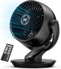 Fan for Bedroom, 13-Inch Oscillating Table Air Circulator Fan for Whole Room, 120° Tilt Adjustment, 28dB Ultra-Quiet, 70ft