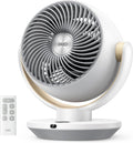 Fan for Bedroom, Desk Air Circulator Fans with Remote, 11 Inch Table Fan for Whole Room, 65ft Powerful Airflow, 120° Vertical
