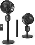 Fan For Bedroom, Pedestal Fans 90°+90° Smart Oscillating, Standing Fans for Home 12 Speeds, 4 modes, 12H Timer, Quiet Floor