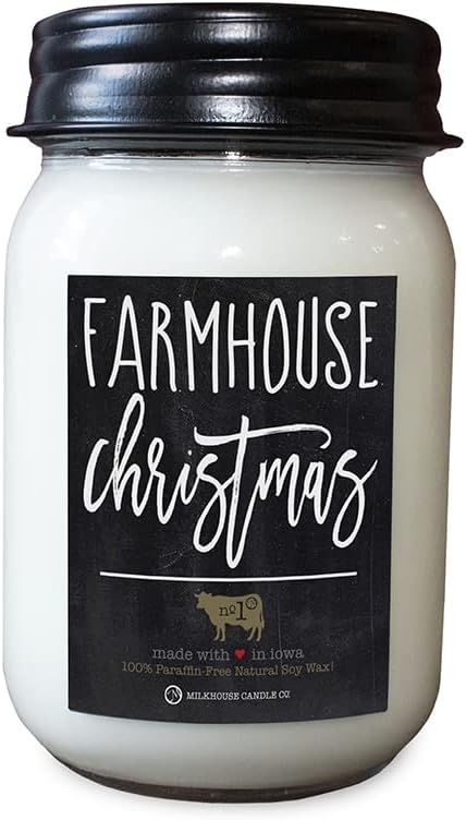 Farmhouse Christmas - 13oz Beeswax and Soy Candles - Farmhouse Collection, product image