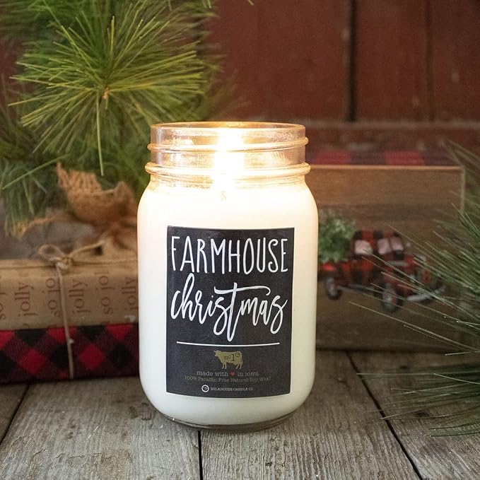 Farmhouse Christmas - 13oz Beeswax and Soy Candles - Farmhouse Collection, alternate product view 6