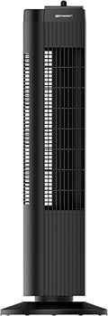 FAT2835-A Tower 60 Degree Oscillating Fan, 3 Speed Settings with Manual Knob, and Convenient Carry Handle, Black, product