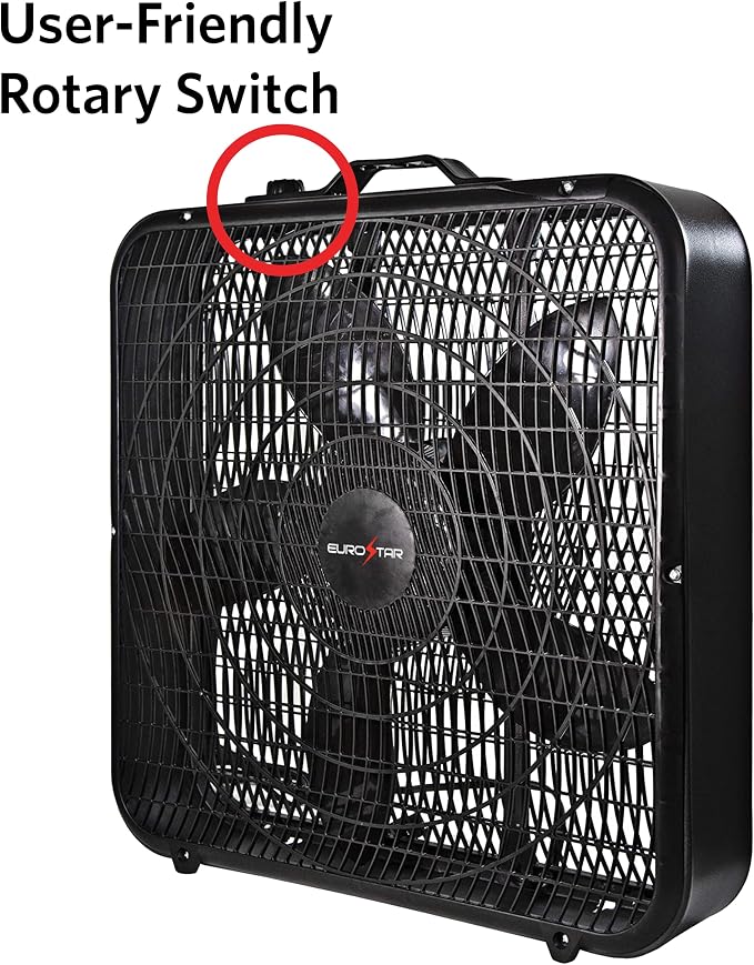 FBF22BK 20" Box Fan, Black, alternate product view 2