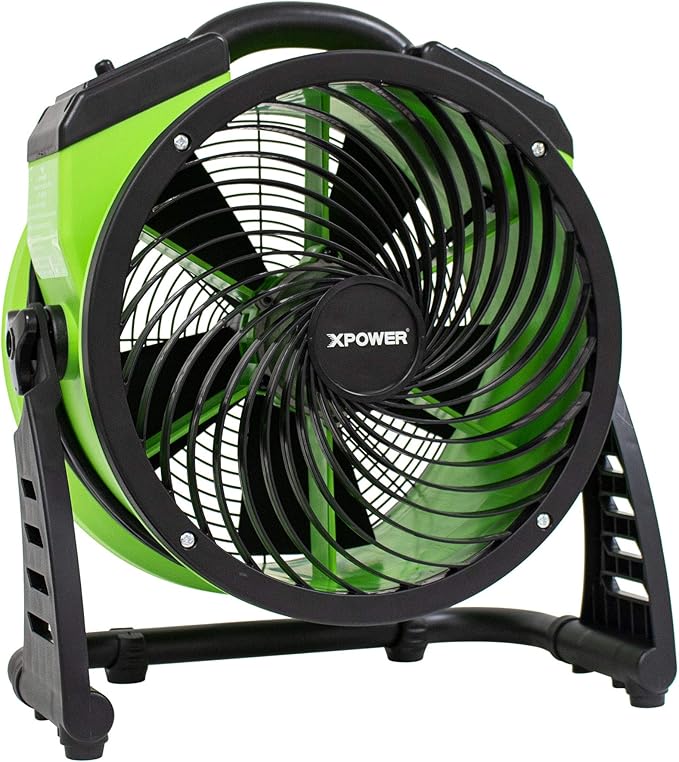 FC-250D DC Motor Heavy Duty Industrial High Velocity Whole Room Air Mover Air Circulator Utility Floor Fan, Variable Speed