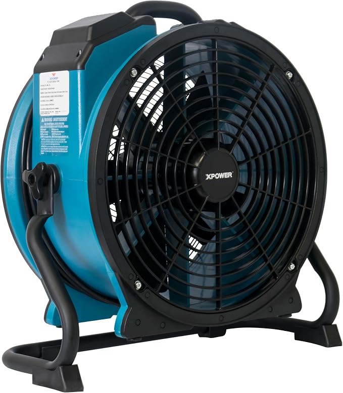 FC-420 Heavy Duty Industrial High Velocity Whole Room Air Mover Air Circulator Utility Shop Floor Fan, 5 Speeds, Timer, 18