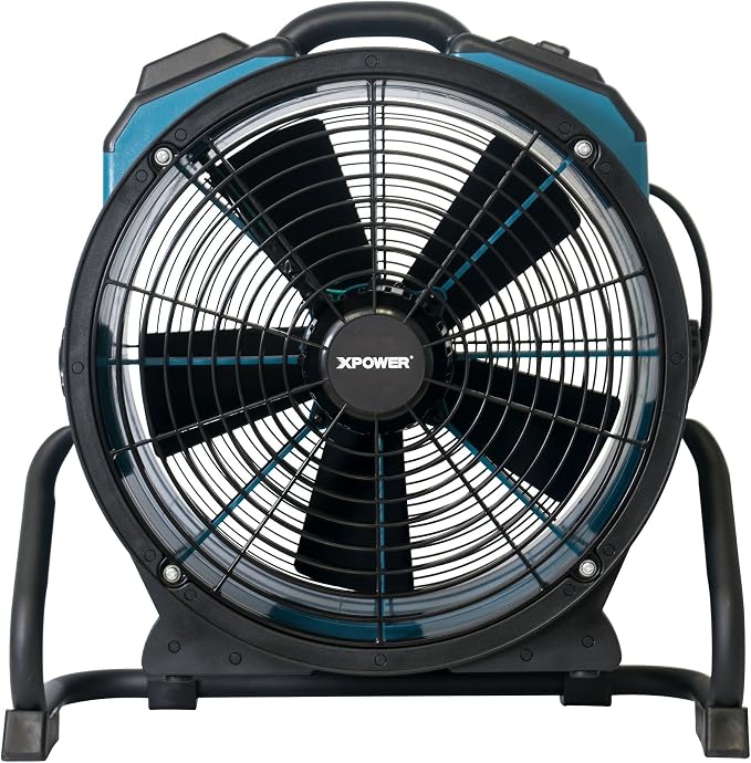 FC-420 Heavy Duty Industrial High Velocity Whole Room Air Mover Air Circulator Utility Shop Floor Fan, 5 Speeds, Timer, 18