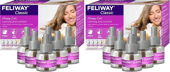 Classic 30 Day Cat Calming Refills for Pheromone Diffuser,48ml Value Pack, product image